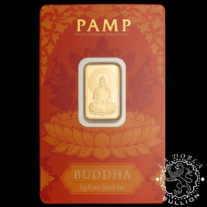 Lingote de Oro Buddha 5 g - PAMP - Blister Delante