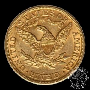 Moneda de Oro 5 Dólares Half Eagle Liberty Head - EE.UU. - 1866-1908 - Anverso