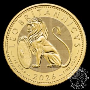 Moneda de Oro British Lion 1 oz BU - Reino Unido - 2026 - Reverso