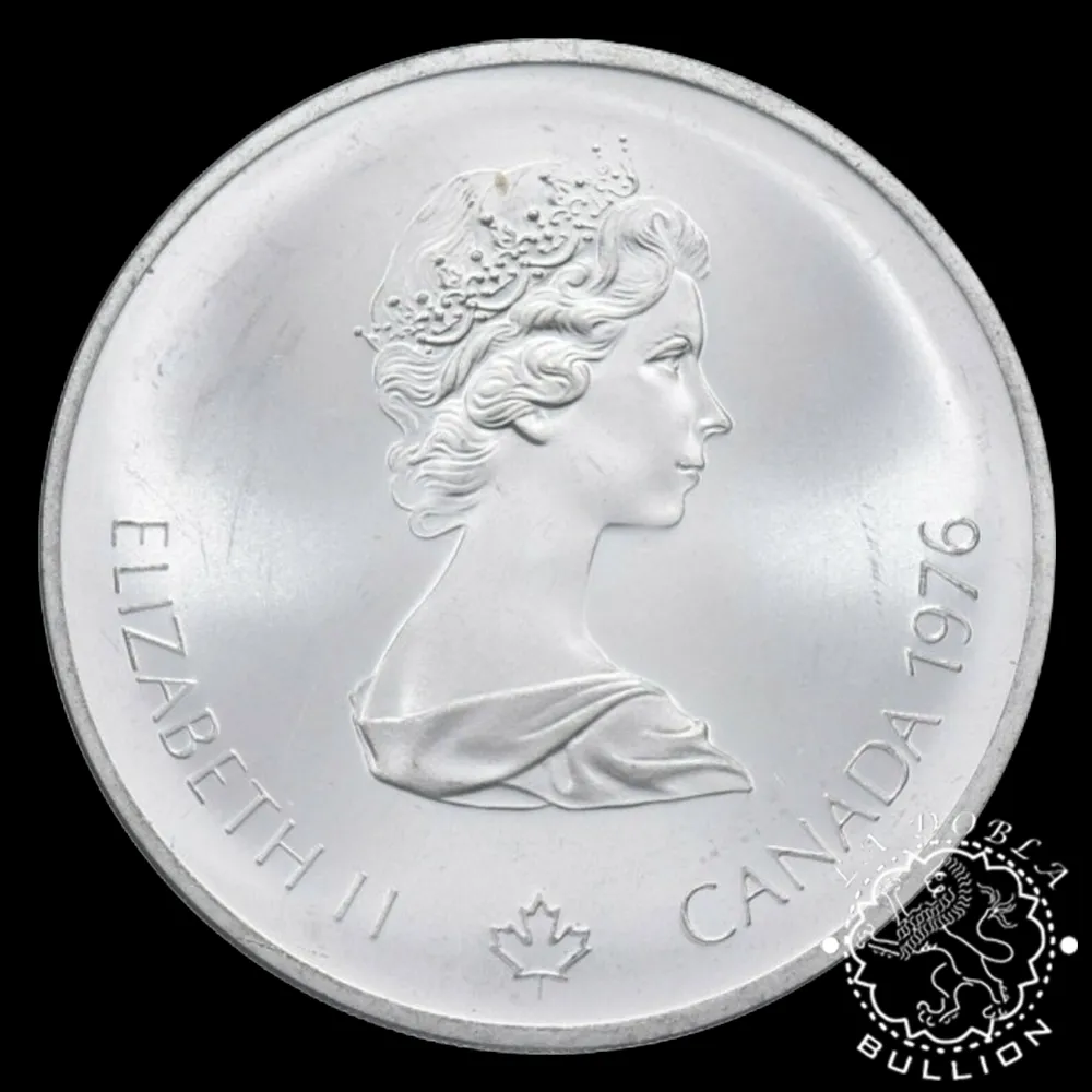 Moneda de Plata 5 Dollars BU - Canadá - 1976 (VM) - Imagen 2