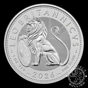 Moneda de Plata British Lion 1 oz BU - Reino Unido - 2026 - Reverso