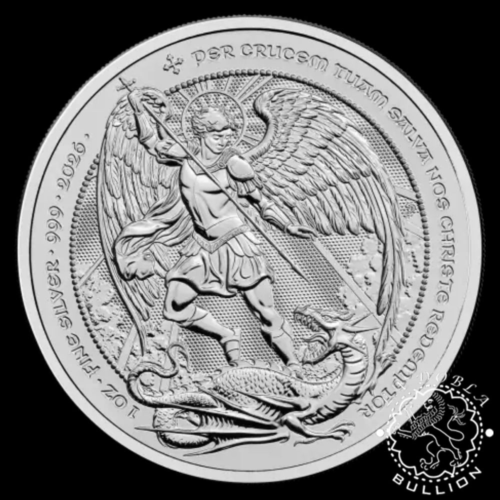 Moneda de Plata The Angel 1 oz BU - Reino Unido - 2026 - Reverso