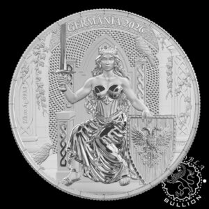 Moneda de Plata Germania 12 oz BU - Germania - 2026 - Reverso